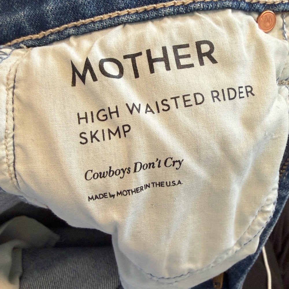 MOTHER SUPERIOR High Waisted Rider Skimp in Cowboys Don’t Cry - Picture 6 of 8